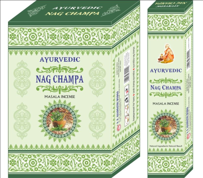 Incense - AYURVEDIC NAG CHAMPA (12 Packets)