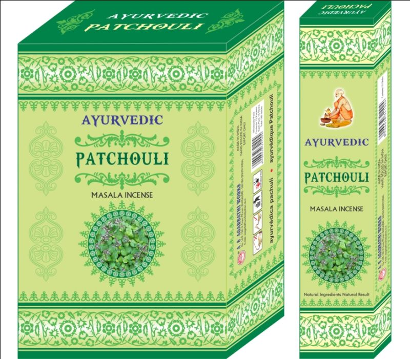 Incense - AYURVEDIC PATCHOUL (12 Packets)