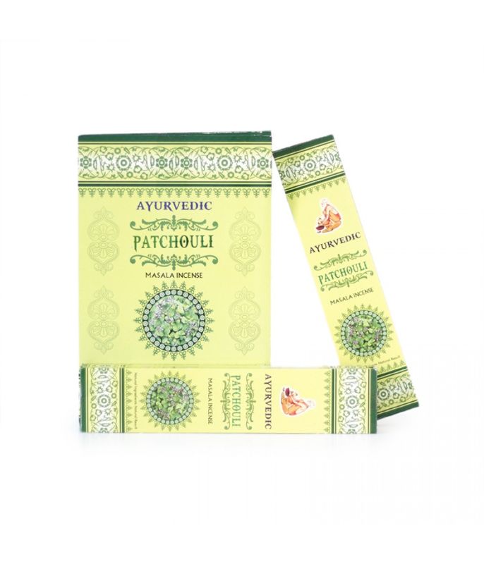 Incense - AYURVEDIC PATCHOUL (12 Packets)