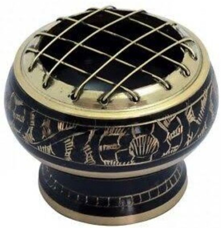 Brass Charcoal Burner (Black)
