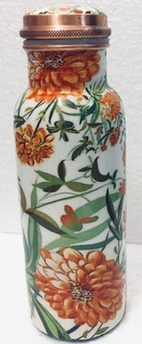 Ayurveda Ayurveda -  Copper Floral Bottle (750 ml)