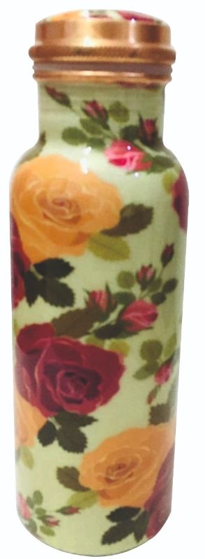 Ayurveda Floral Bottle - Copper (750ml)