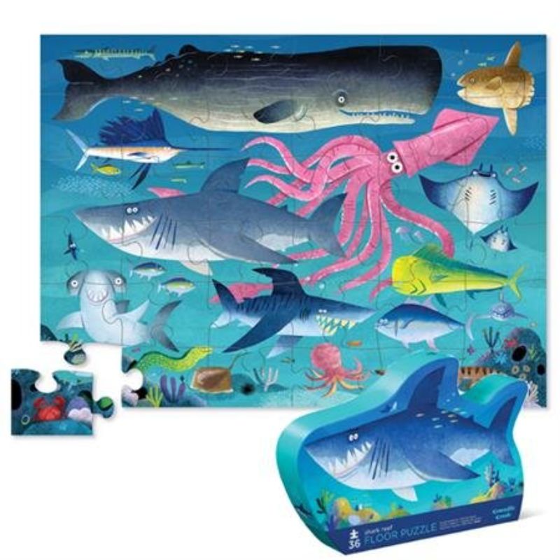 Floor Puzzle - Crocodile Creek Shark Reef (36pc)