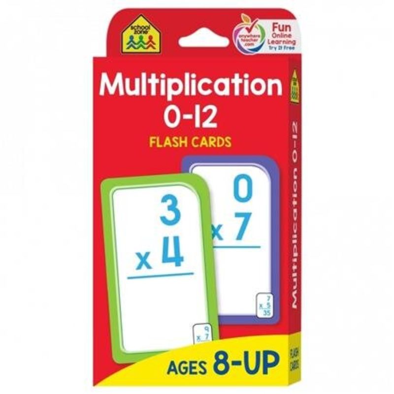School Zone Flash Cards - Multiplication