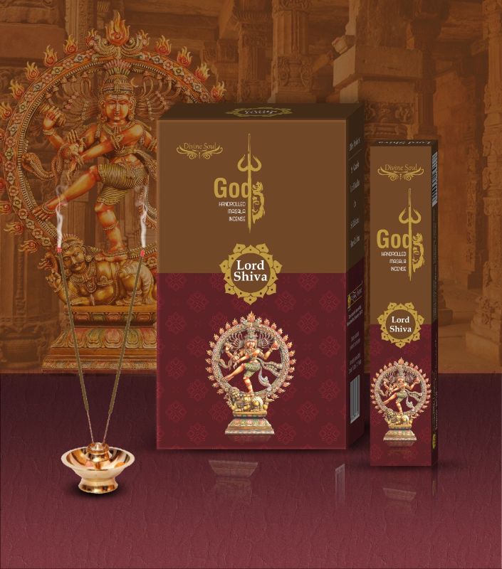 Incense - DIVINE SOUL LORD SHIVA (12 Packets)
