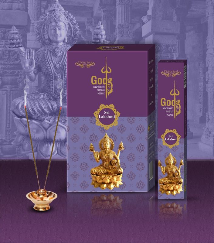 Incense - DIVINE SOUL - SRI LAXMI (12 Packets)