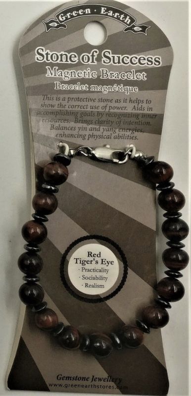Bracelet - Crystal Red Tiger Eye (Set Of 3)