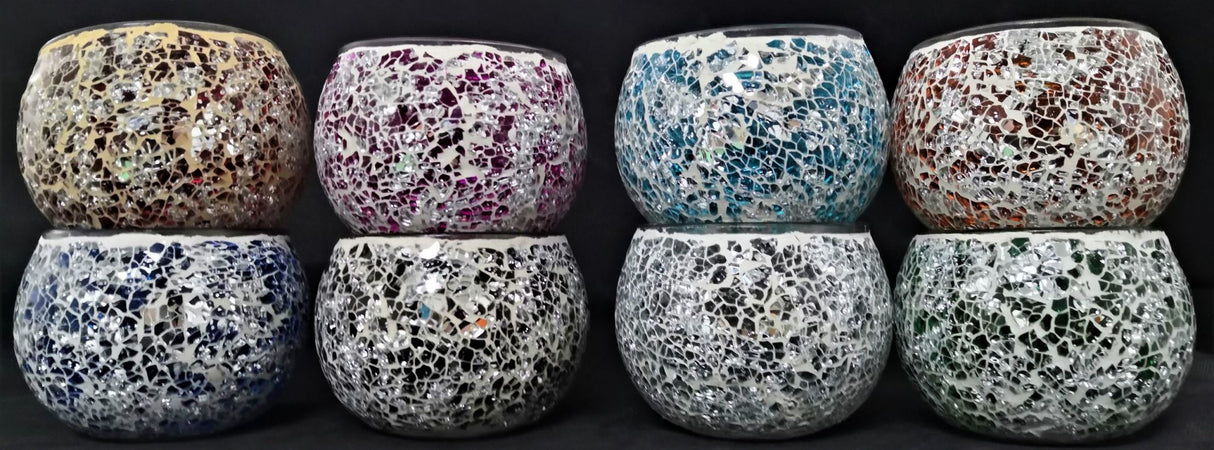 Turkish Mosaic Candle Holder 8 Assorted