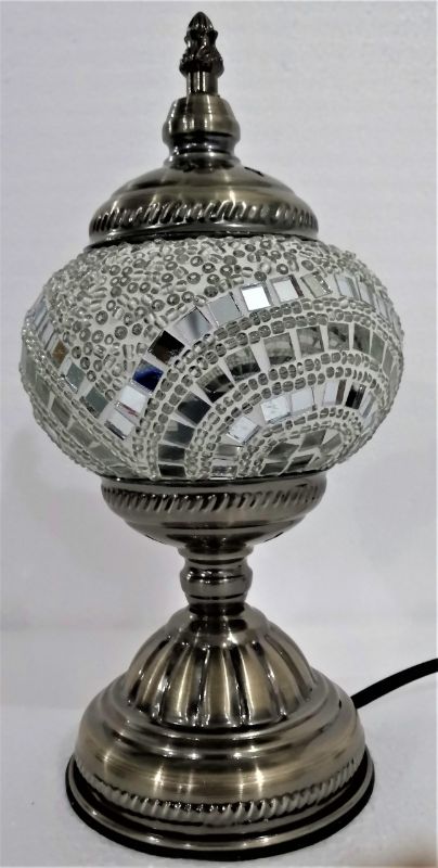 Turkish Mosaic Lamp - White (28.5cm)