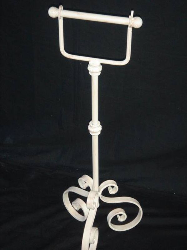 Toilet Roll Holder - Free STANDING 75cm (WHITE)