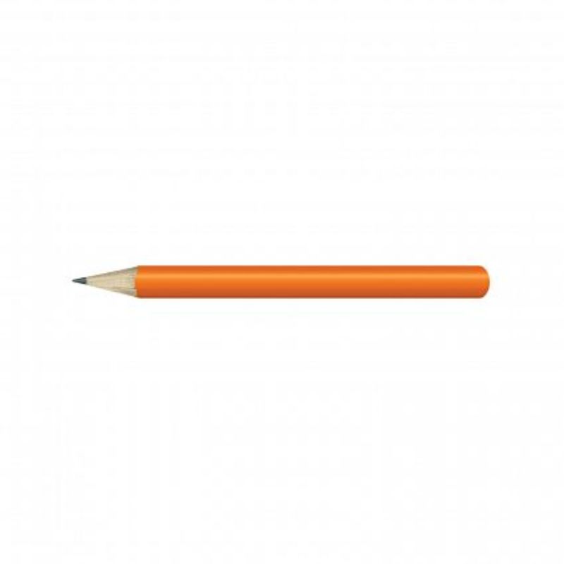 HB Mini Pencil - Orange (Set of 100)