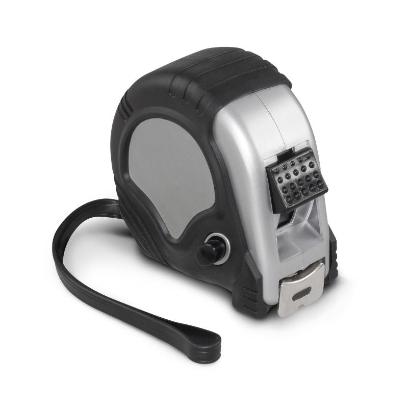 5 Metre Tape Measure - Silver / Black (Set of 12)