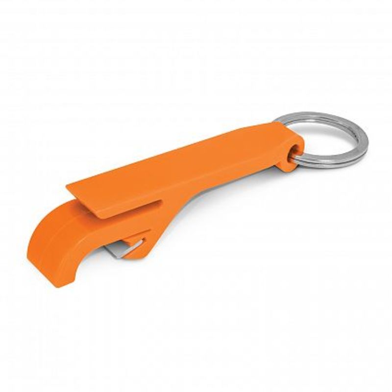 Snappy Bottle Opener Key Ring - Orange (Set of 100)