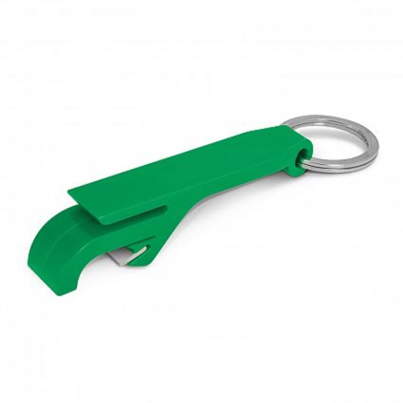 Snappy Bottle Opener Key Ring - Green (Set of 100)