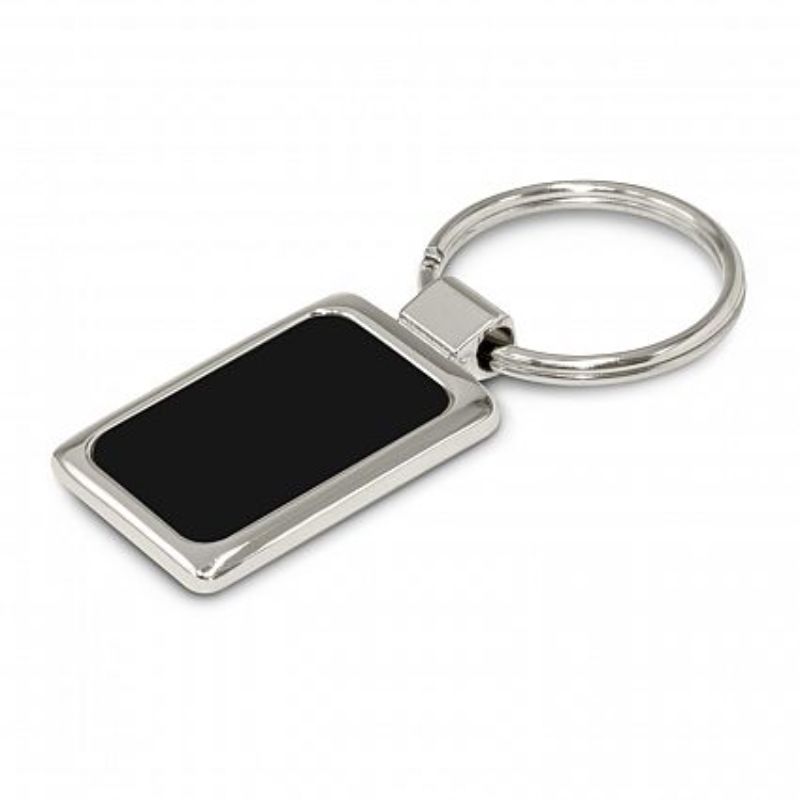 Laser Etch Metal Key Ring - Black (Set of 30)