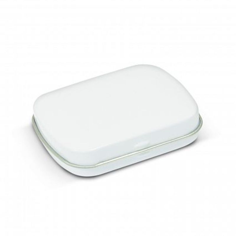 Rectangular Mint Tin - White (Set of 30)