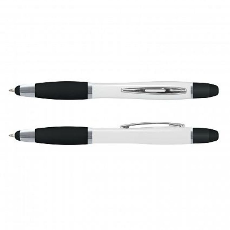 Vistro Multi Function Pen - White / Black (Set of 50)