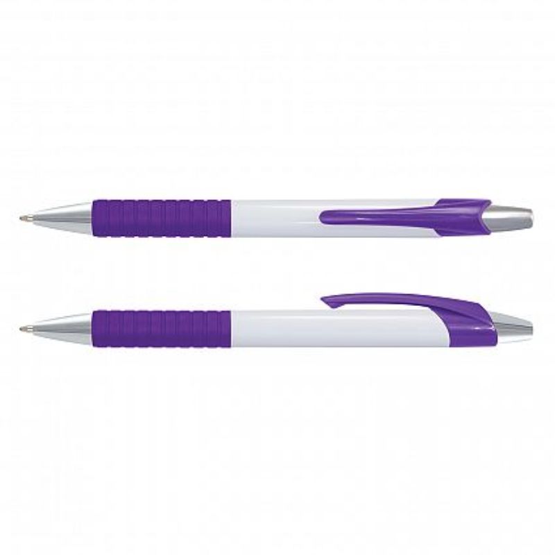 Cleo Pen - White /  Purple (Set of 100)