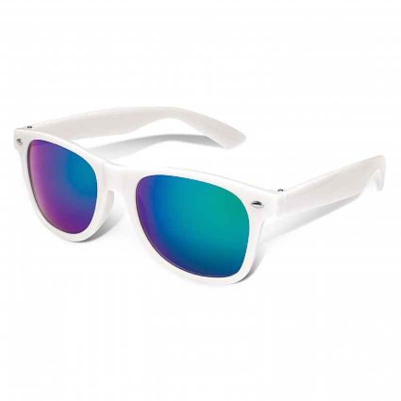 Malibu Premium Sunglasses - Mirror Lens White / Green (Set of 30)