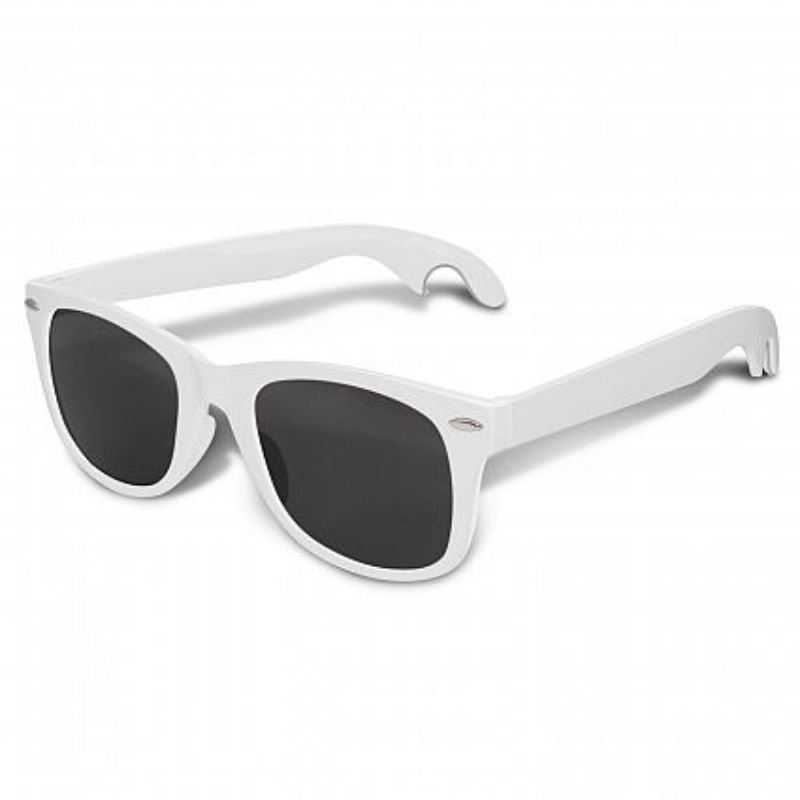 Malibu Sunglasses - Bottle Opener White (Set of 30)