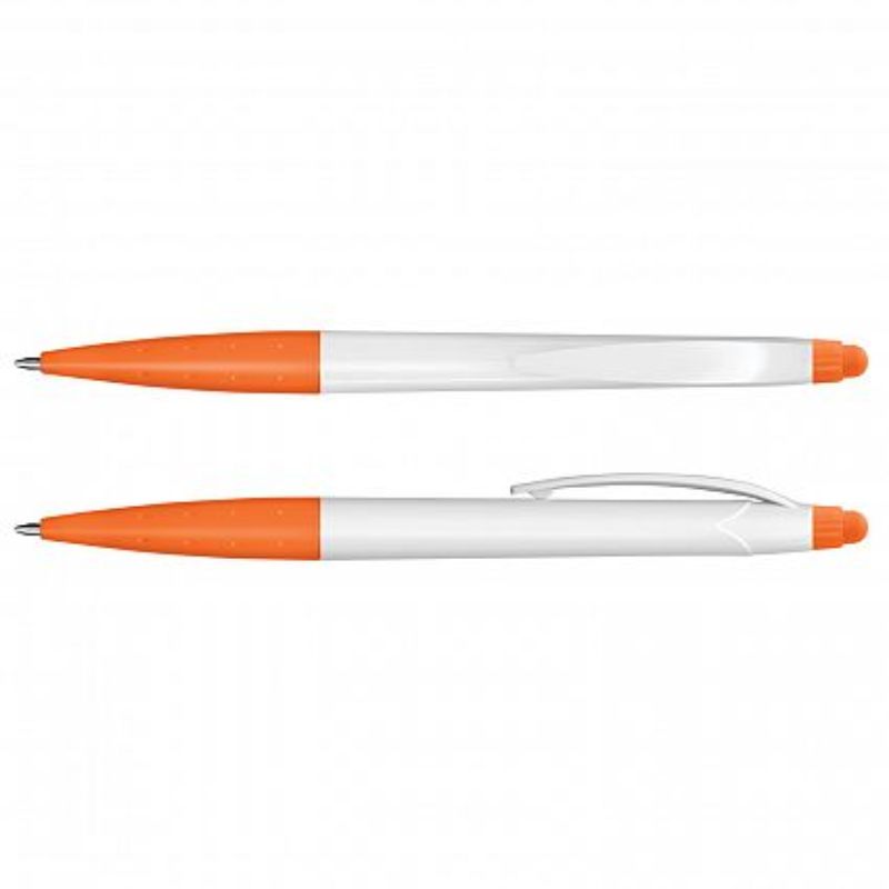 Spark Stylus Pen - White / Orange (Set of 100)