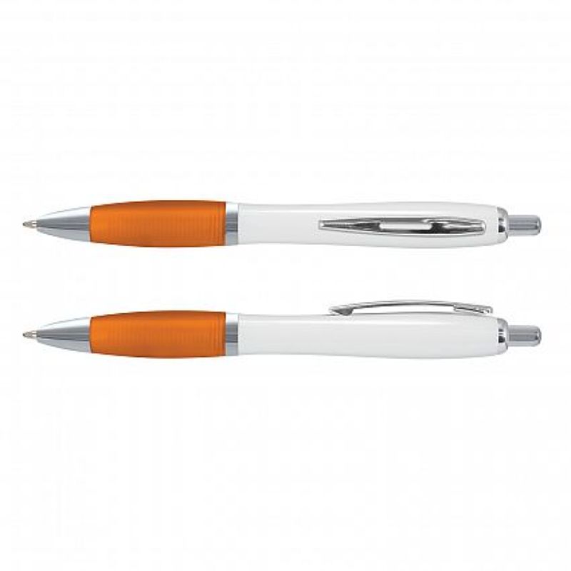 Vistro Pen - White / Orange (Set of 100)