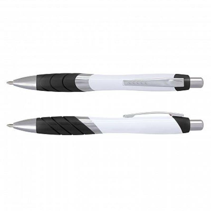 Borg Pen - White / Black (Set of 100)