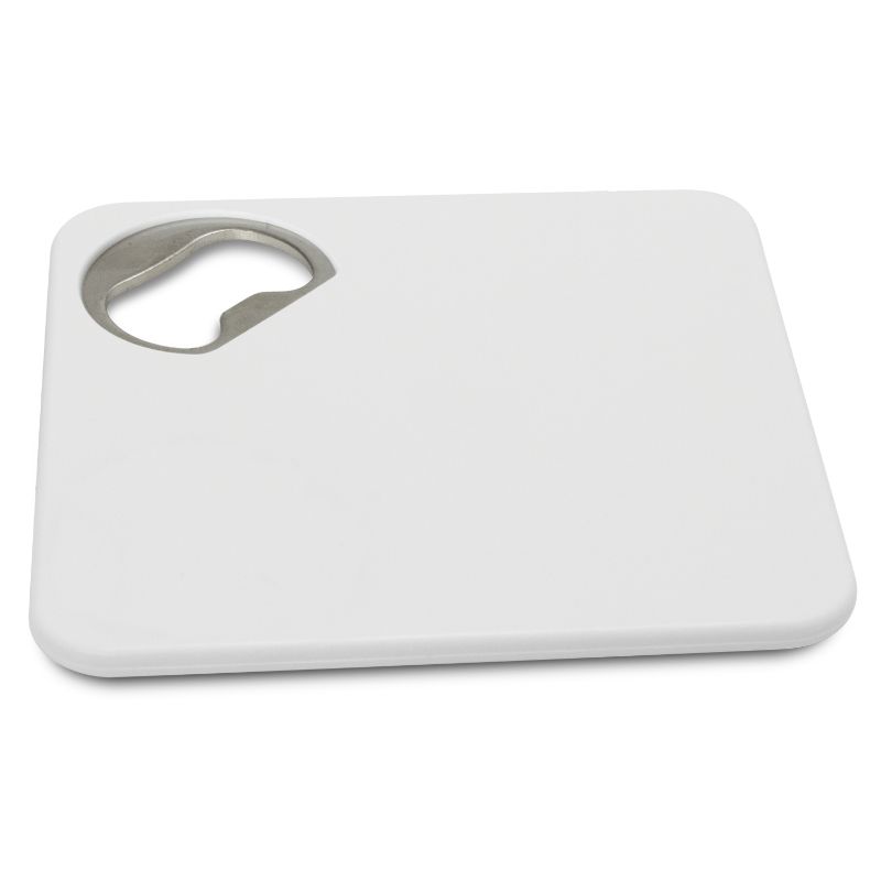Coaster Bottle Opener - White (Set of 50)