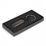 Altos Key Ring - Rectangle Gunmetal / Black (Set of 30)