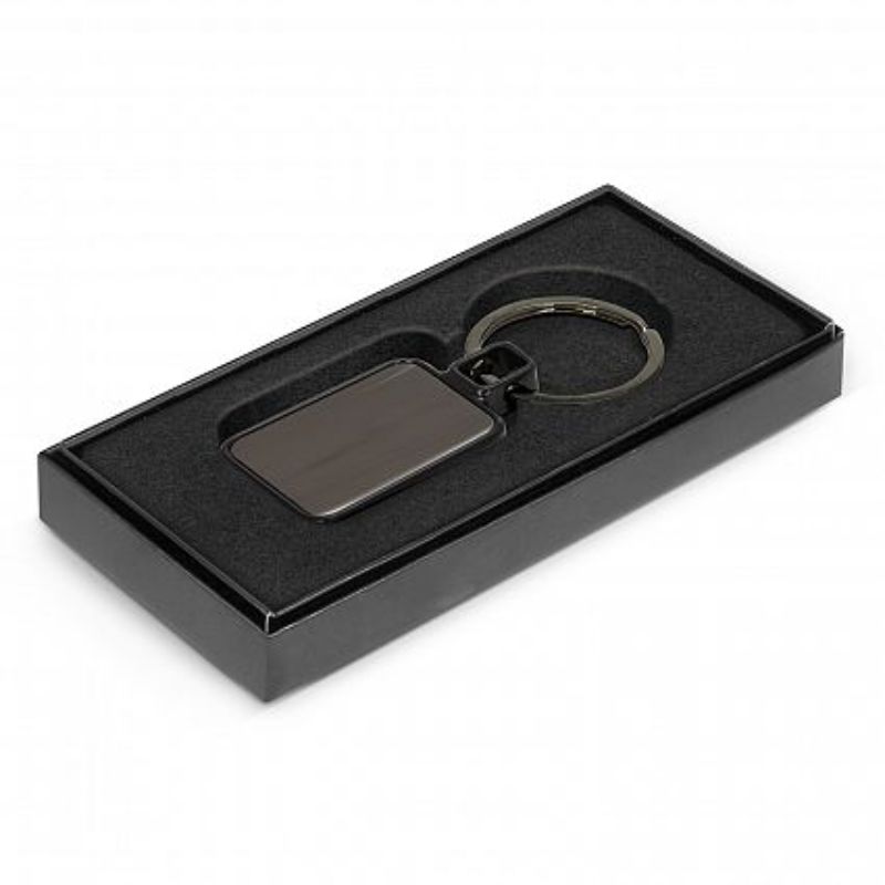 Astina Key Ring - Gunmetal / Black (Set of 30)