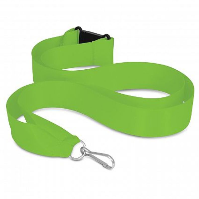 Ribbon Lanyard - Bright Green (Set of 50)