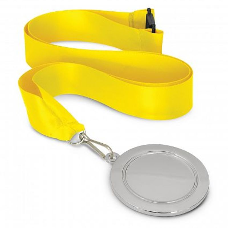 Podium Silver Medal - 65mm Yellow (Set of 12)
