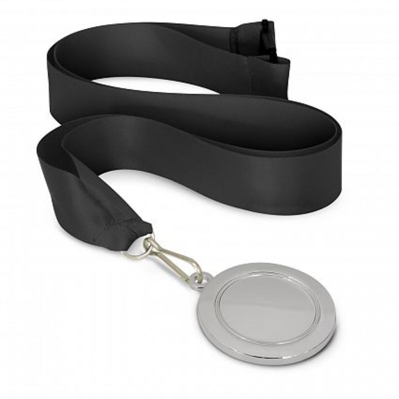 Podium Silver Medal - 50mm Black (Set of 12)
