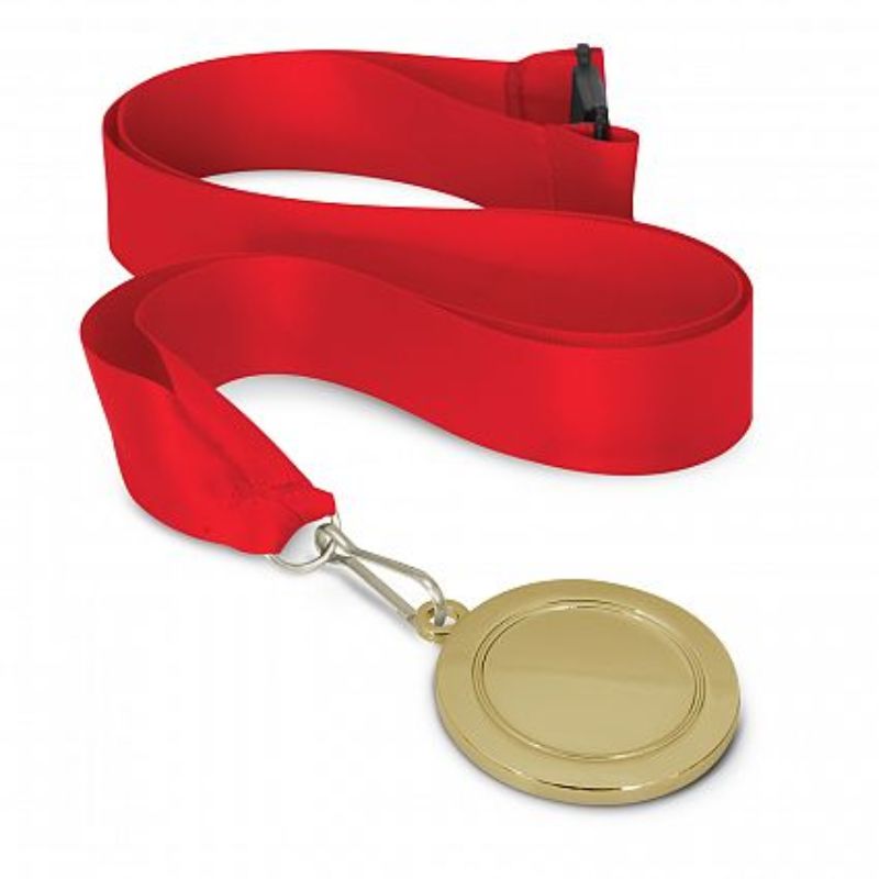 Podium Gold Medal - 50mm Red (Set of 12)