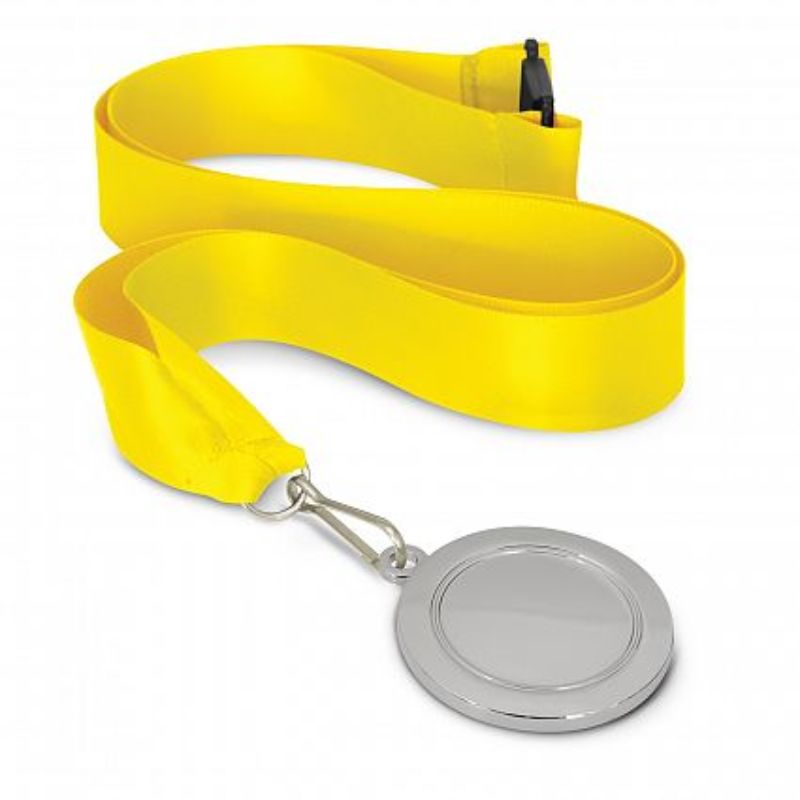 Podium Silver Medal - 50mm Yellow (Set of 12)