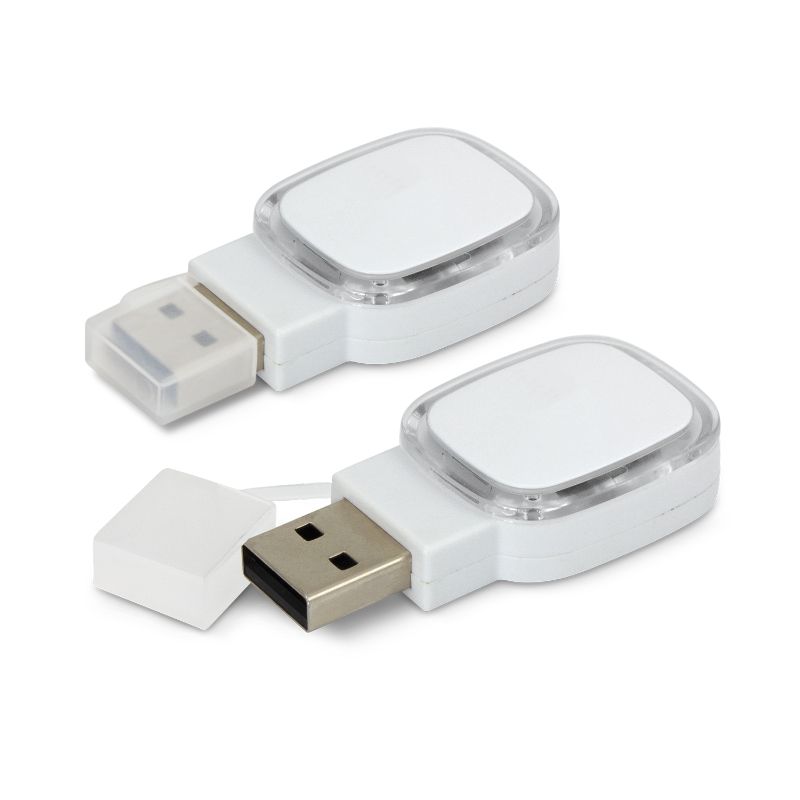 Zodiac Flash Drive - White / Clear (Set of 6)