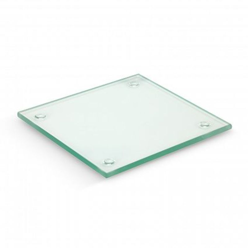 Venice Single Glass Coaster - Square Clear (Set of 30)