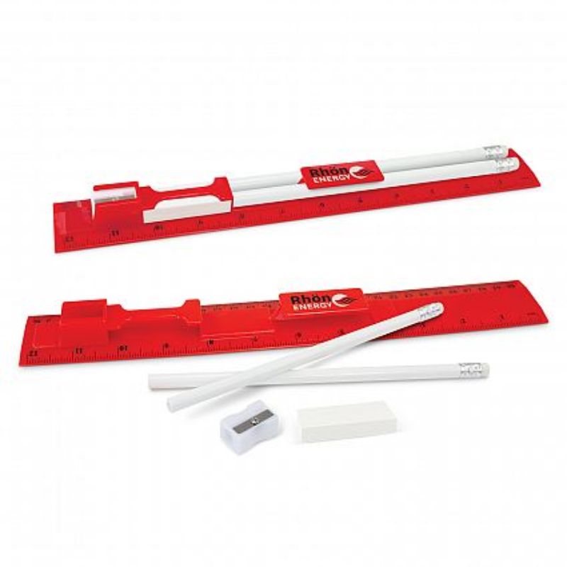 Stationery Set - Red (Set of 30)