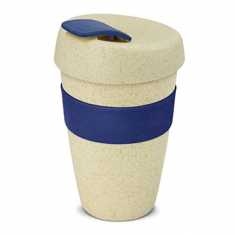 Express Cup - 480ml Natural / Dark Blue (Set of 12)