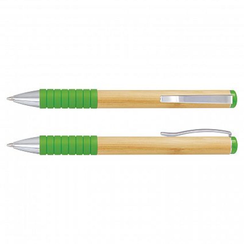 Bamboo Twist Pen - Bright Green (Set of 50)