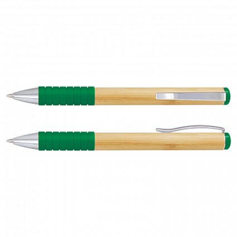 Bamboo Twist Pen - Dark Green (Set of 50)