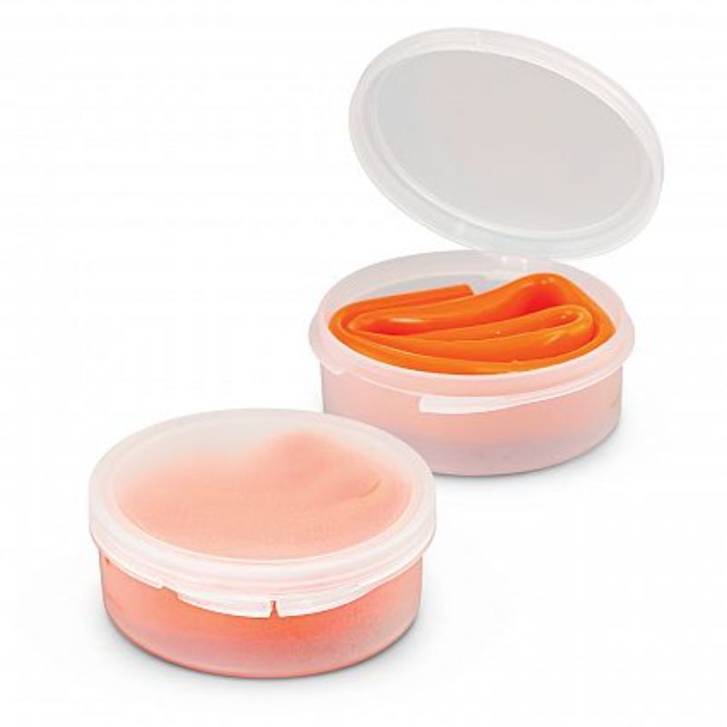 Silicone Straw with Case - Orange (Set of 50)