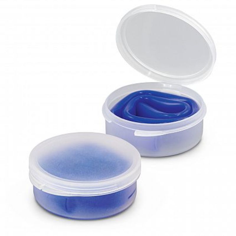 Silicone Straw with Case - Blue (Set of 50)