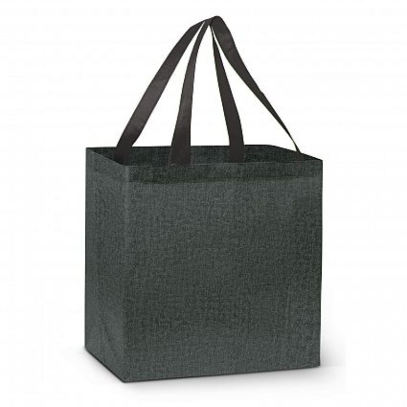 City Shopper Heather Tote Bag - Charcoal (Set of 30)