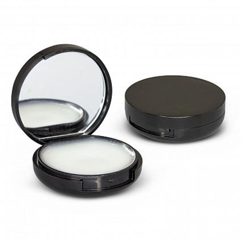 Compact Mirror and Lip Balm - Black (Set of 50)