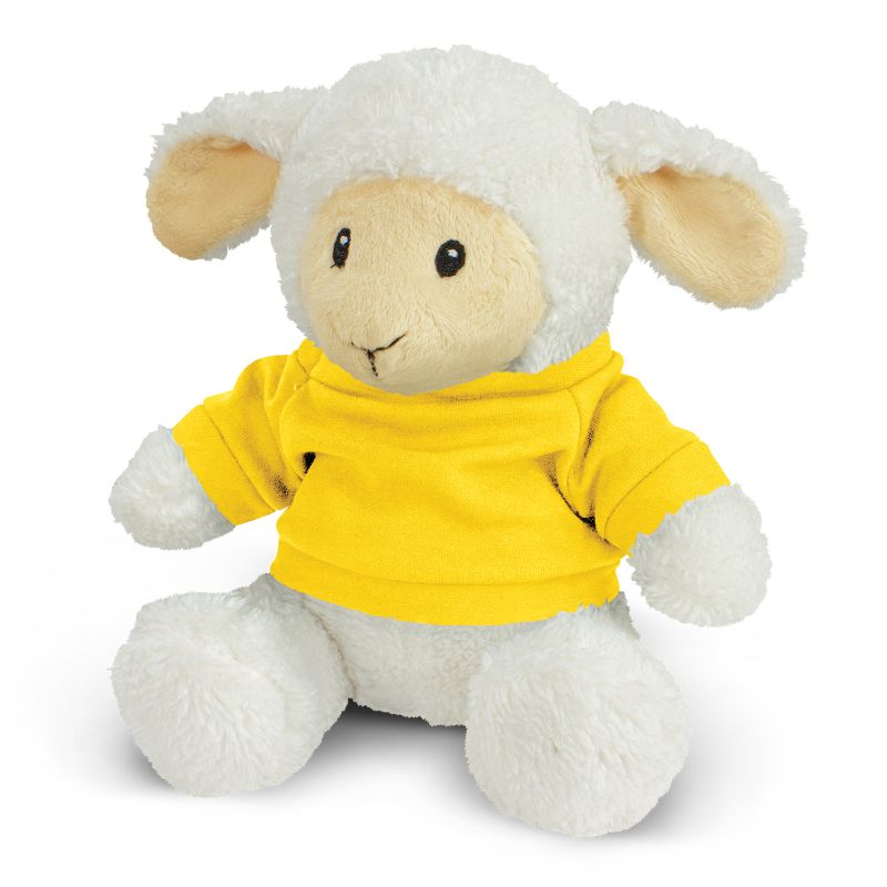 Lamb Plush Toy - Yellow (Set of 6)
