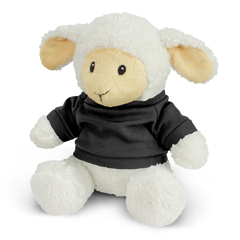 Lamb Plush Toy - Black (Set of 6)