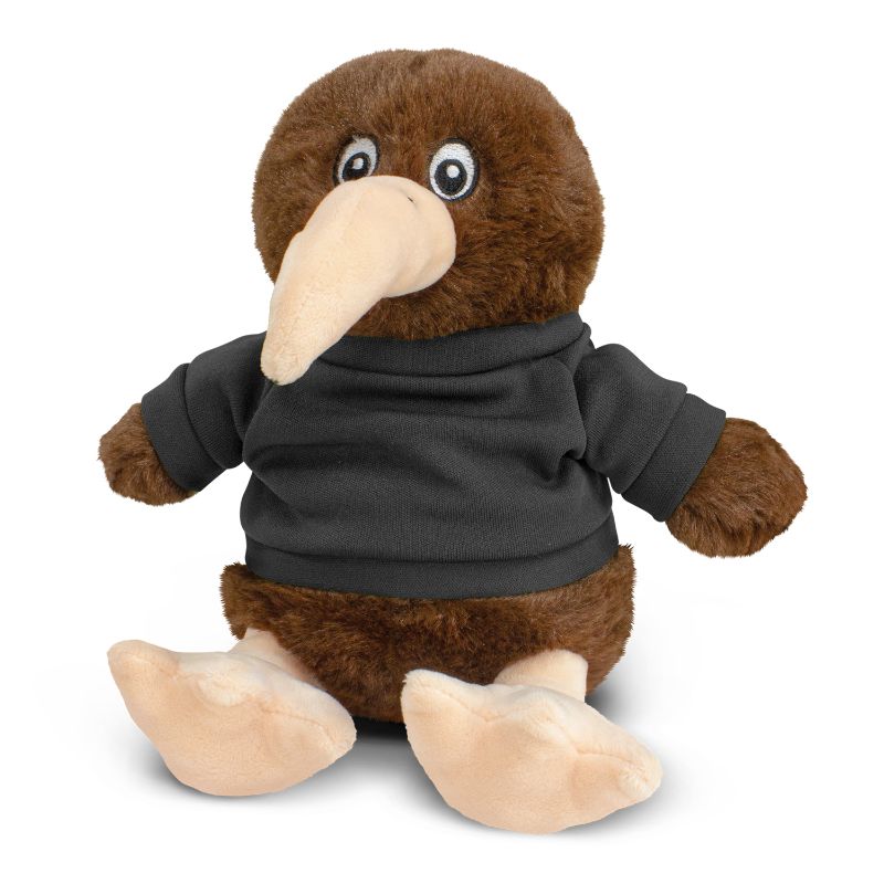 Kiwi Plush Toy - Black (Set of 6)