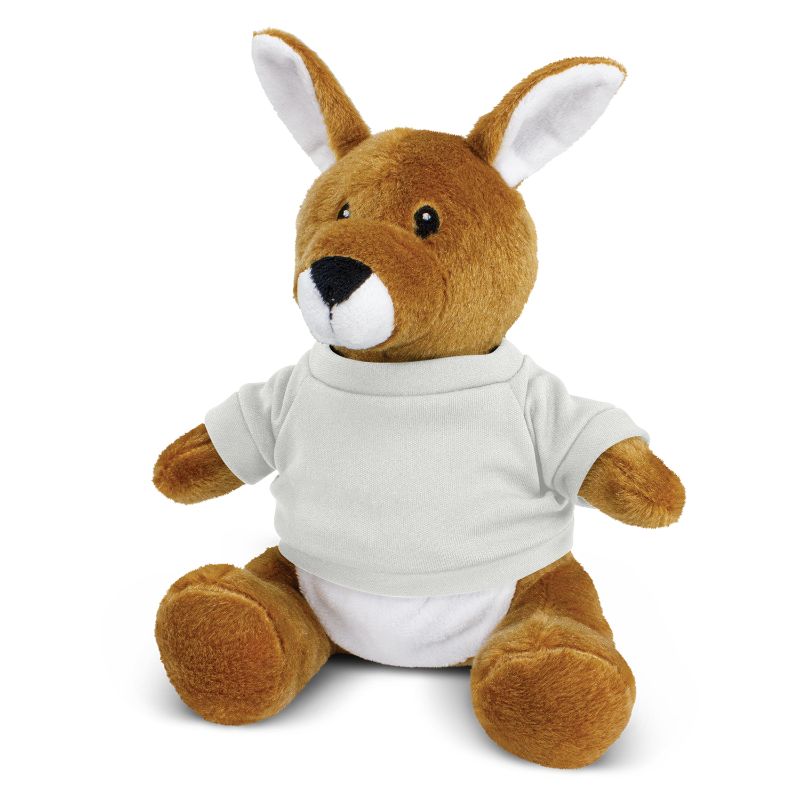 Kangaroo Plush Toy - White (Set of 6)