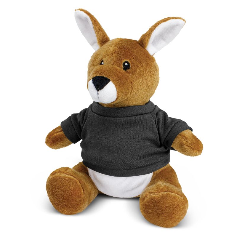 Kangaroo Plush Toy - Black (Set of 6)